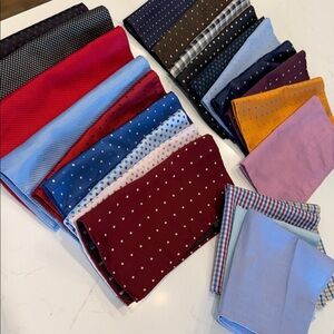 Assorted Polka Dot and Checkered Pocket Squares